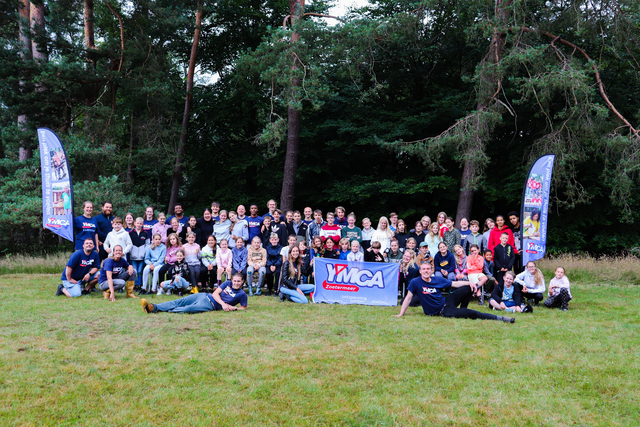 Groepsfoto YMCA kamp