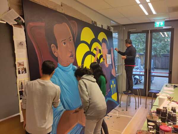 Muurschilder Alfrink College