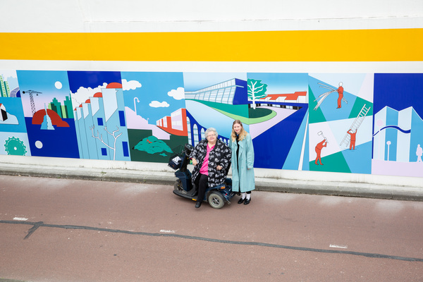 Onthulling kunstwerk wethouder Jennétunnel wethouder Marijke van der Meer 008