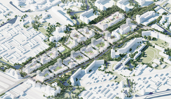 Luchtimpressie Entree copyright BURA