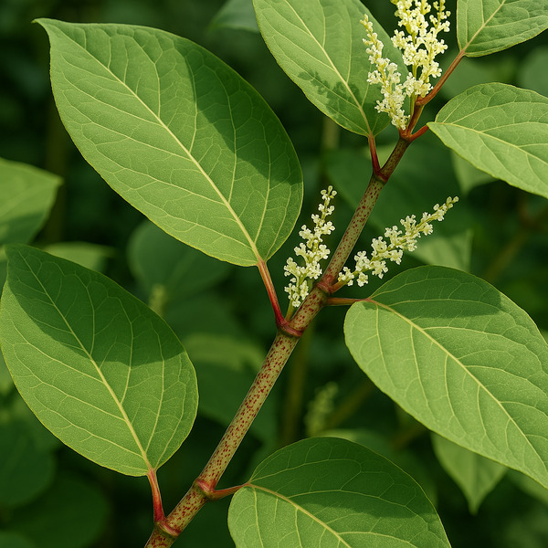 japanse duizendknoop met bloemen AI microsoft