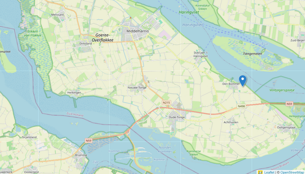 kaart Den Bommel OpenStreetMap