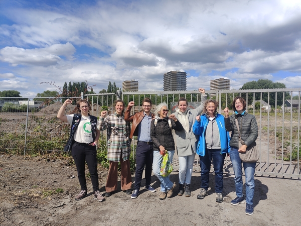 Groepsfoto PvdD zaadbommenactie