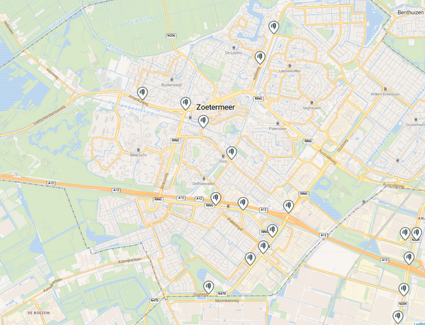 Kaart fietsapp