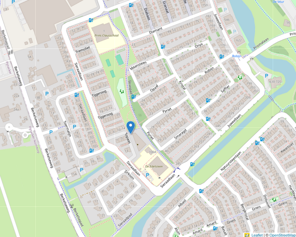kaart Topaas bomenkap Openstreetmap