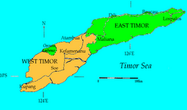 Timor kaart