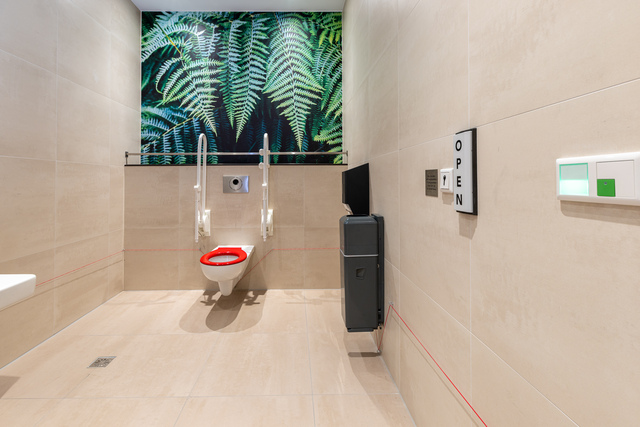 Het nieuwe openbare toilet